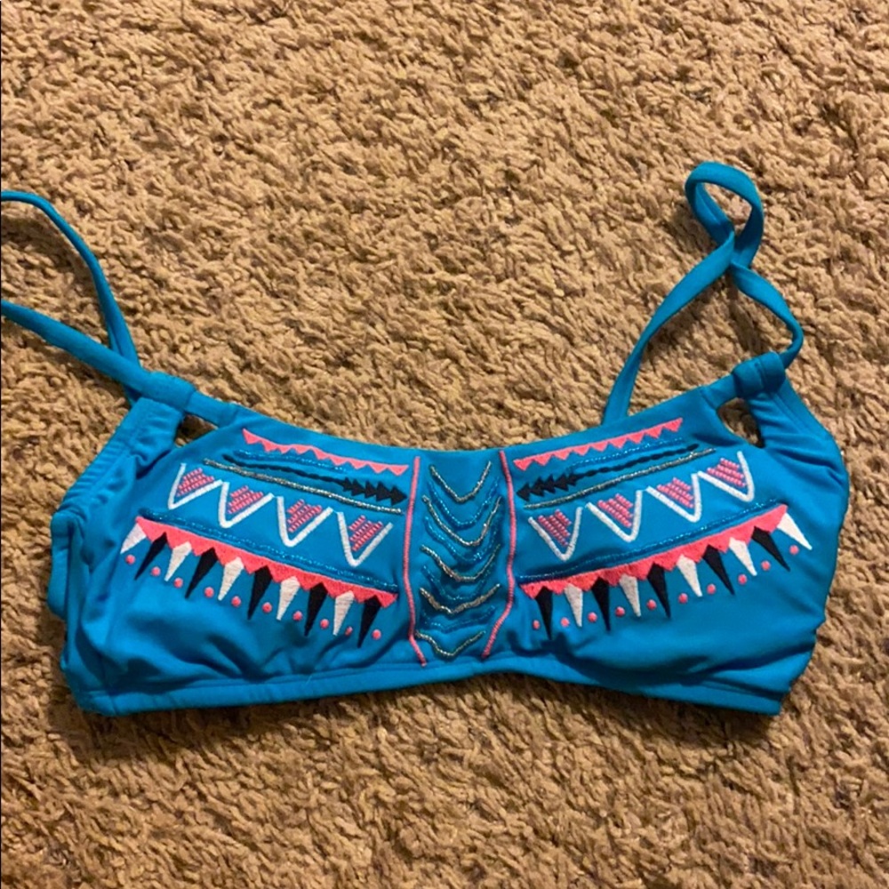 tribal pattern bikini top